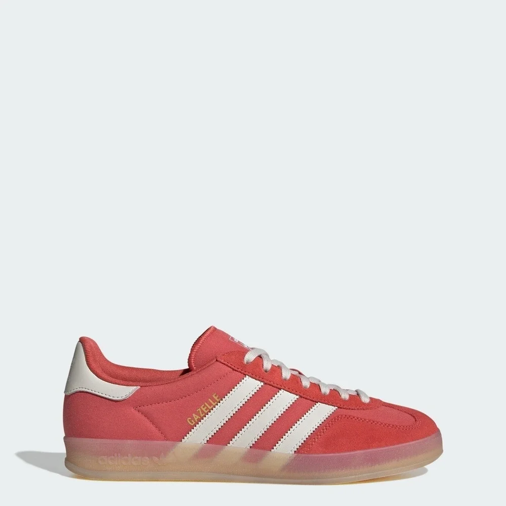 Adidas Gazelle Indoor Shoes Size 10 Men's Women's 11-11.5 Red Gum Sole Blokelore